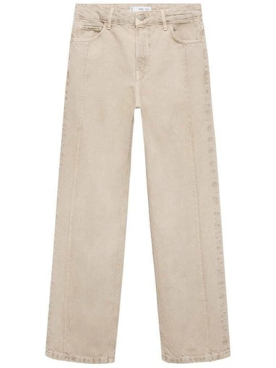 Zdjęcie produktu Jeansy Straight Leg Mango piaskowy