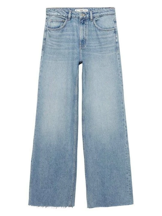 Zdjęcie produktu Jeansy Straight Leg Mango niebieski