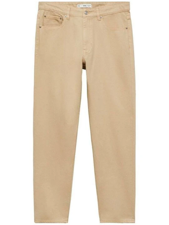 Zdjęcie produktu Jeansy Straight Leg Mango beżowy