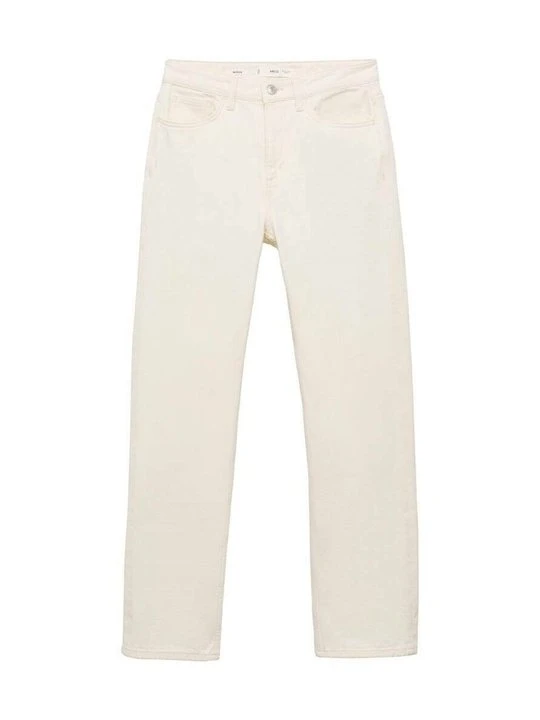 Zdjęcie produktu Jeansy Straight Leg Mango mleczny