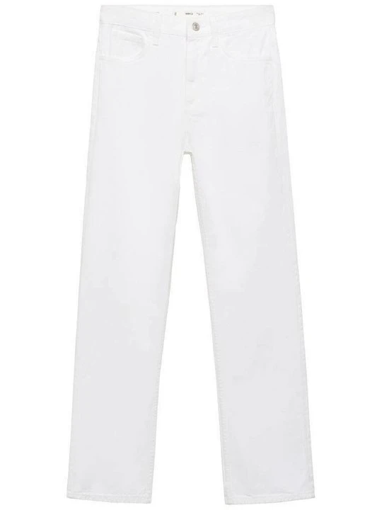 Zdjęcie produktu Jeansy Straight Leg Mango biały