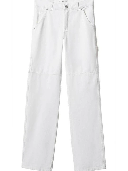 Zdjęcie produktu Jeansy Straight Leg Mango biały