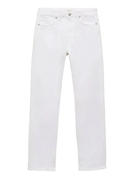 Zdjęcie produktu Jeansy Straight Leg Mango biały