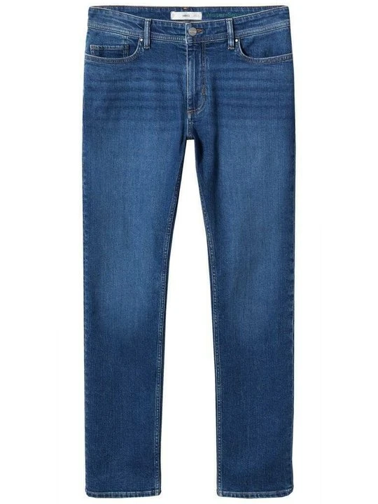 Zdjęcie produktu Jeansy Straight Leg Mango granatowy