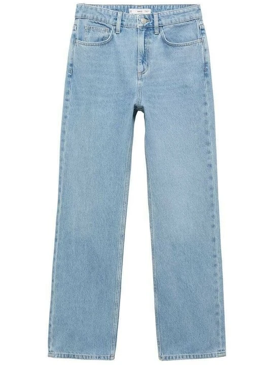 Zdjęcie produktu Jeansy Straight Leg Mango jasnoniebieski