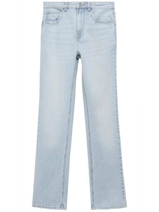 Zdjęcie produktu Jeansy Straight Leg Mango jasnoniebieski