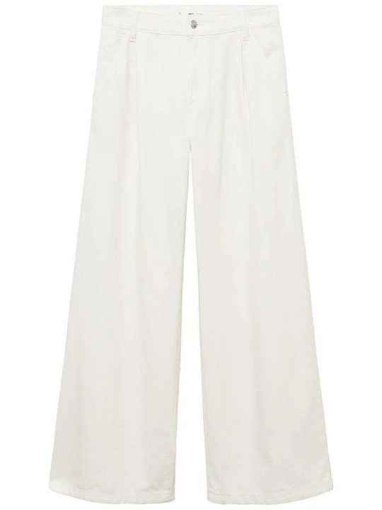 Zdjęcie produktu Jeansy Straight Leg Mango mleczny
