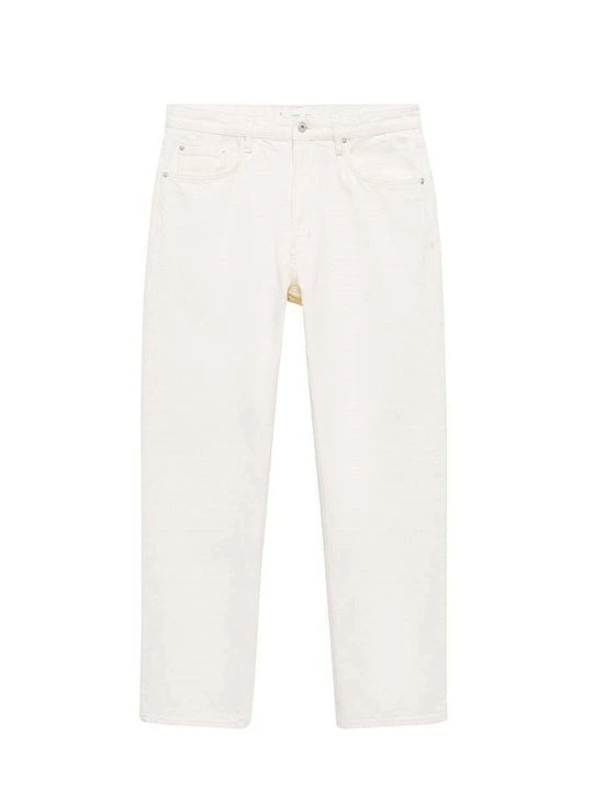 Zdjęcie produktu Jeansy Straight Leg Mango mleczny