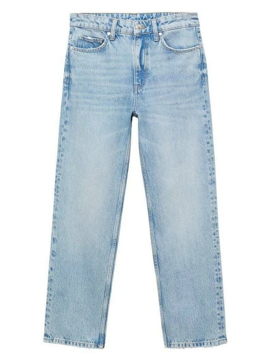 Zdjęcie produktu Jeansy Straight Leg Mango niebieski