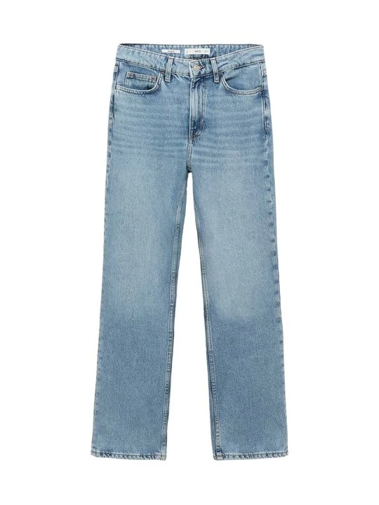 Zdjęcie produktu Jeansy Straight Leg Mango niebieski