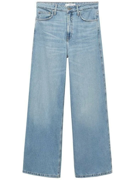 Zdjęcie produktu Jeansy Straight Leg Mango niebieski