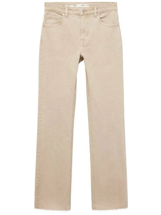 Zdjęcie produktu Jeansy Straight Leg Mango piaskowy