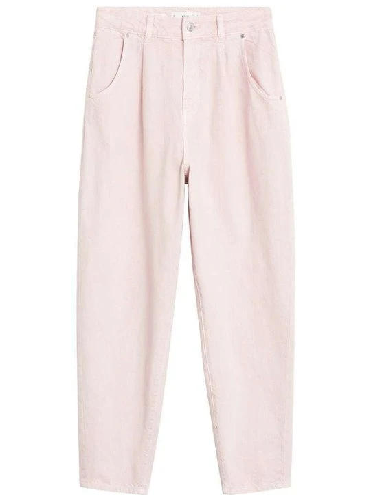 Zdjęcie produktu Jeansy Straight Leg Mango różowy