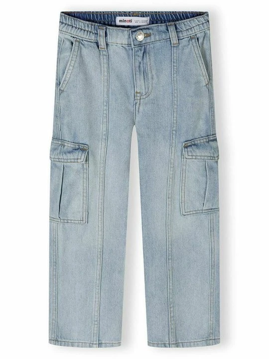 Zdjęcie produktu Jeansy Straight Leg MINOTI jasnoniebieski denim