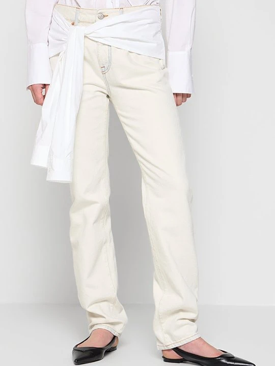 Zdjęcie produktu Jeansy Straight Leg MM6 Maison Margiela biały