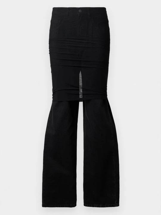 Zdjęcie produktu Jeansy Straight Leg MM6 Maison Margiela czarny