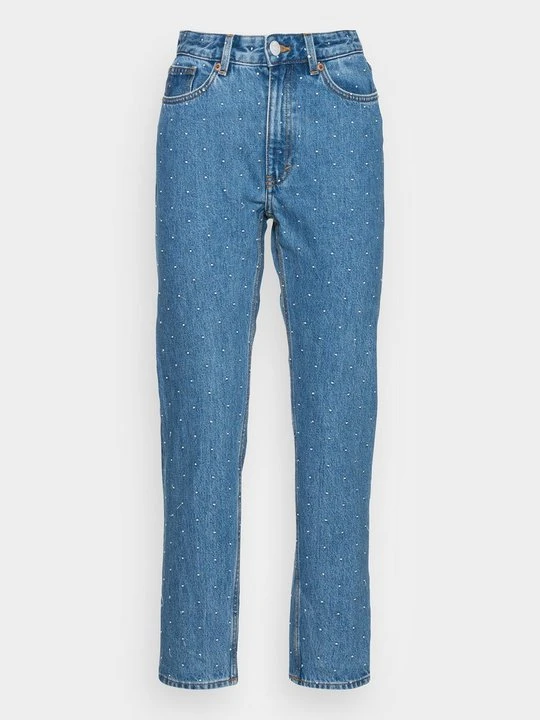 Zdjęcie produktu Jeansy Straight Leg Monki niebieski