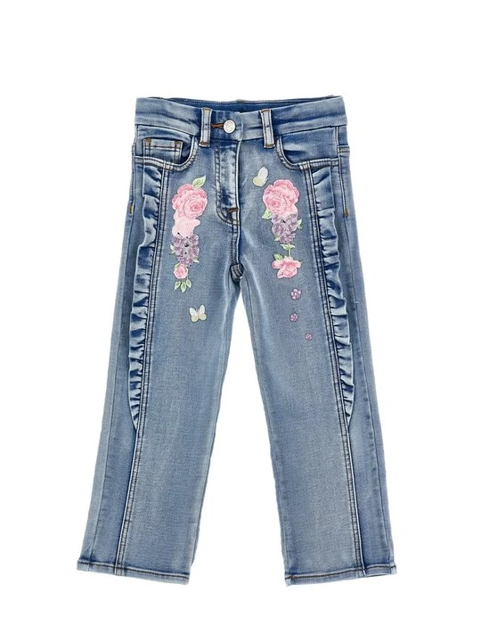 Zdjęcie produktu Jeansy Straight Leg Monnalisa niebieski denim