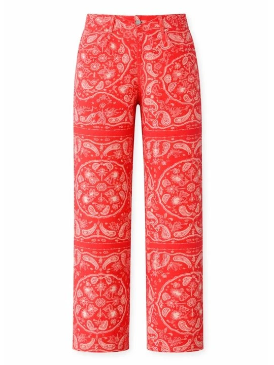 Zdjęcie produktu Jeansy Straight Leg Never Fully Dressed czerwony