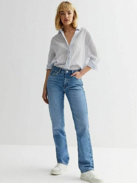 Zdjęcie produktu Jeansy Straight Leg New Look niebieski