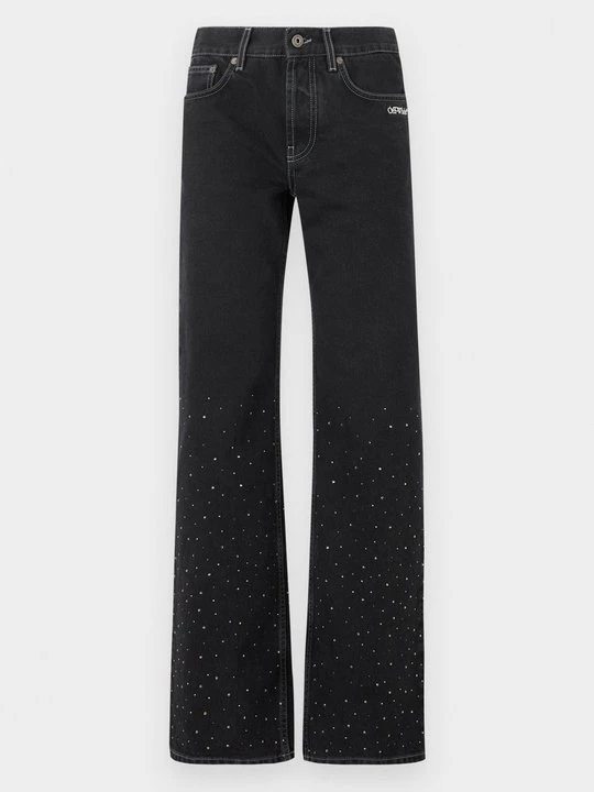 Zdjęcie produktu Jeansy Straight Leg Off White czarny