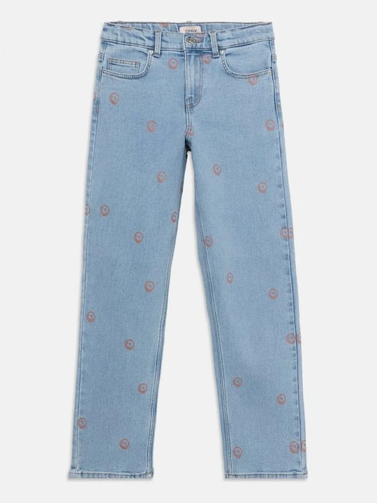 Zdjęcie produktu Jeansy Straight Leg ONLY GIRLS jasnoniebieski denim