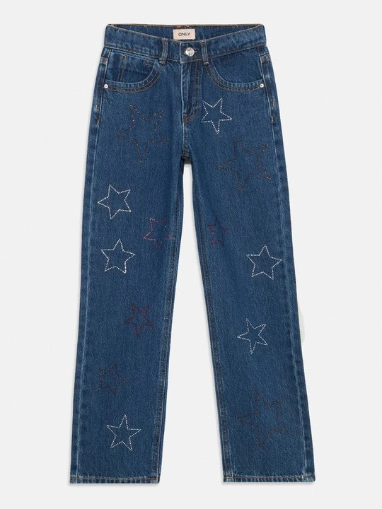 Zdjęcie produktu Jeansy Straight Leg ONLY GIRLS niebieski denim