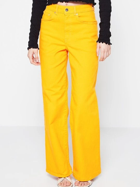 Zdjęcie produktu Jeansy Straight Leg Only pomarańczowy