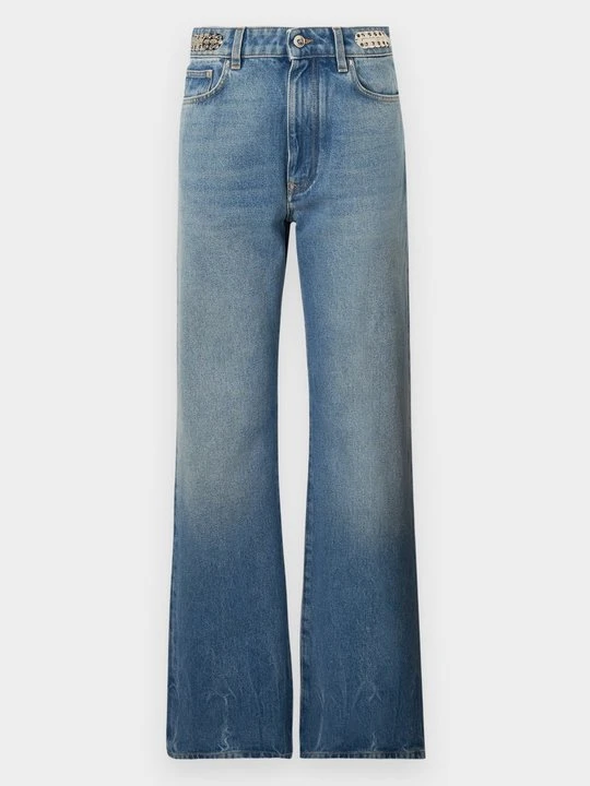 Zdjęcie produktu Jeansy Straight Leg Paco Rabanne niebieski denim