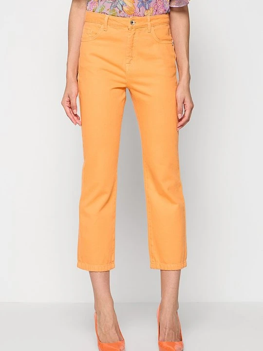Zdjęcie produktu Jeansy Straight Leg Patrizia Pepe pomarańczowy