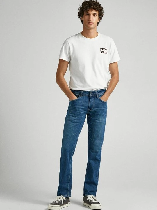 Zdjęcie produktu Jeansy Straight Leg Pepe Jeans niebieski denim