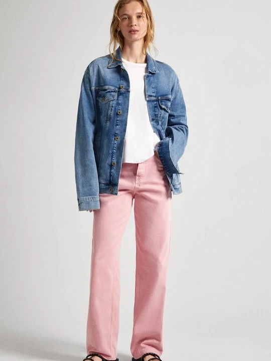 Zdjęcie produktu Jeansy Straight Leg Pepe Jeans różowy