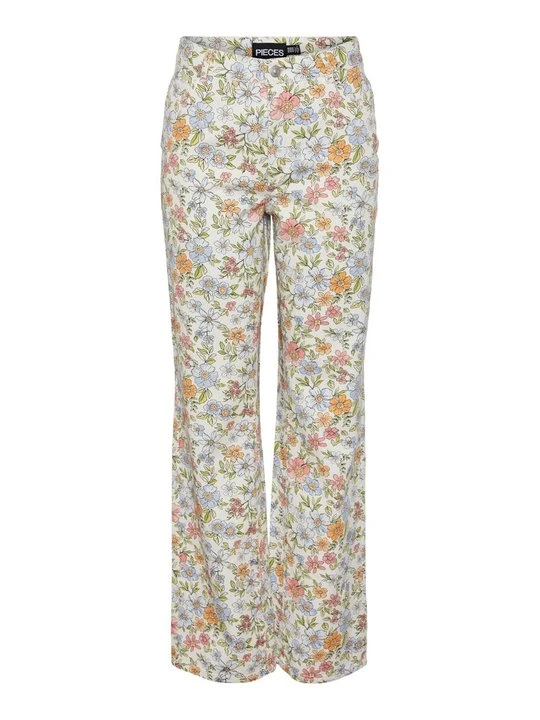 Zdjęcie produktu Jeansy Straight Leg Pieces mleczny