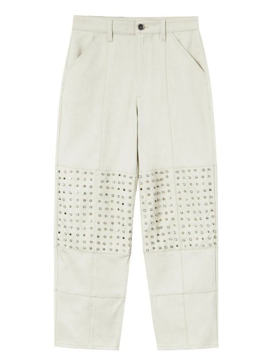 Zdjęcie produktu Jeansy Straight Leg Pinko beżowy