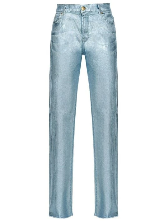 Zdjęcie produktu Jeansy Straight Leg Pinko niebieski