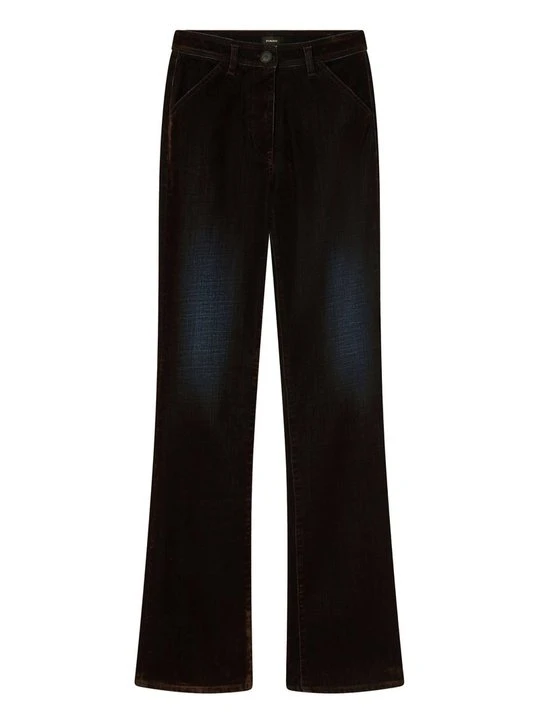 Zdjęcie produktu Jeansy Straight Leg Pinko ciemnobrązowy