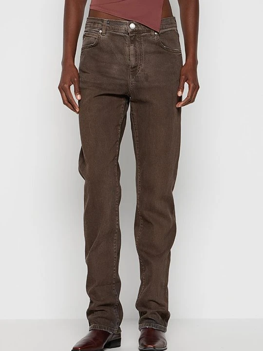 Zdjęcie produktu Jeansy Straight Leg Pinko brązowy