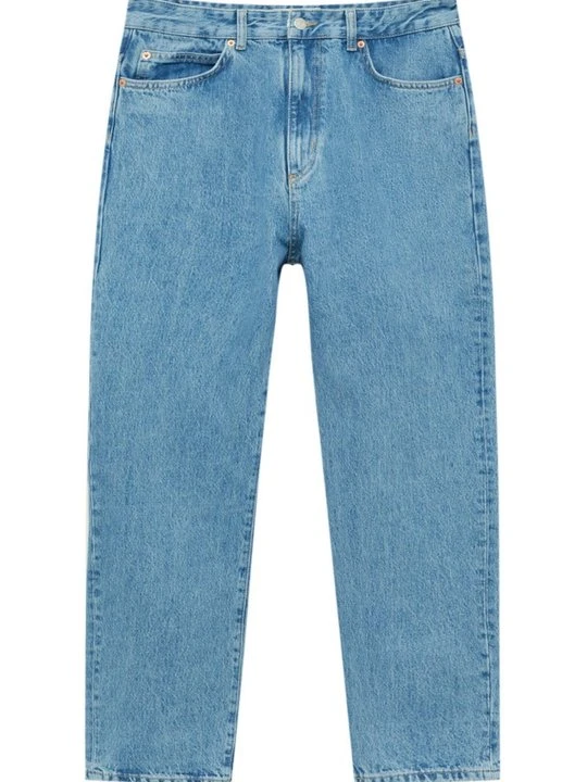 Zdjęcie produktu Jeansy Straight Leg PULL&BEAR błękit królewski