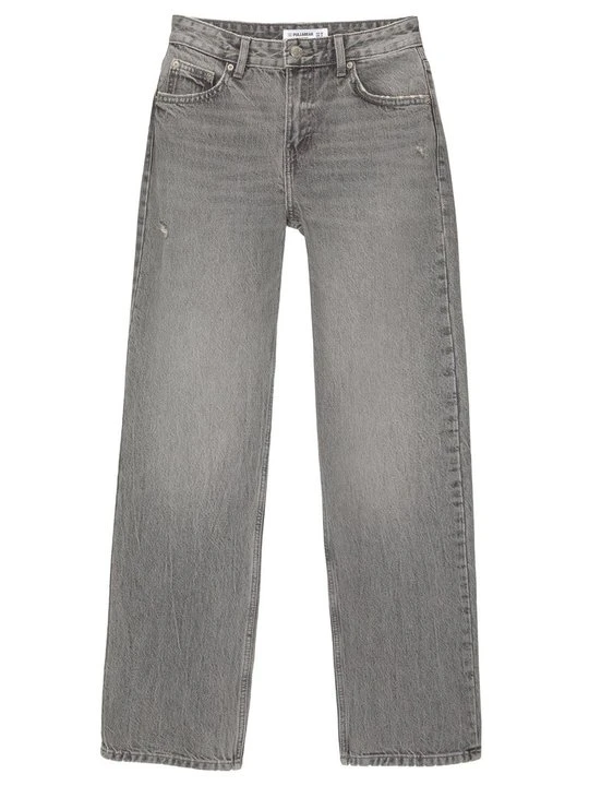 Zdjęcie produktu Jeansy Straight Leg PULL&BEAR szary