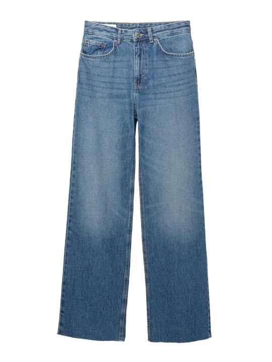 Zdjęcie produktu Jeansy Straight Leg PULL&BEAR ciemnoniebieski