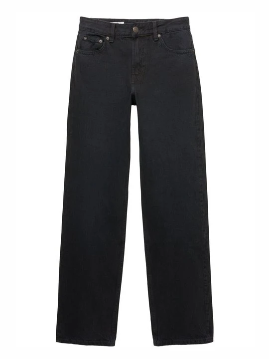 Zdjęcie produktu Jeansy Straight Leg PULL&BEAR czarny