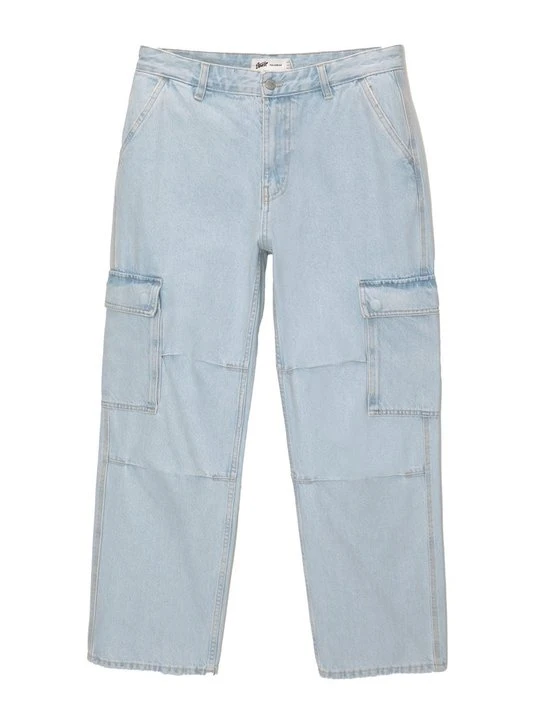 Zdjęcie produktu Jeansy Straight Leg PULL&BEAR jasnoniebieski