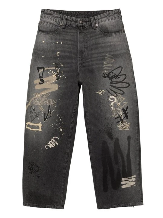 Zdjęcie produktu Jeansy Straight Leg PULL&BEAR czarny