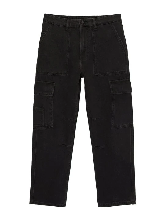Zdjęcie produktu Jeansy Straight Leg PULL&BEAR czarny