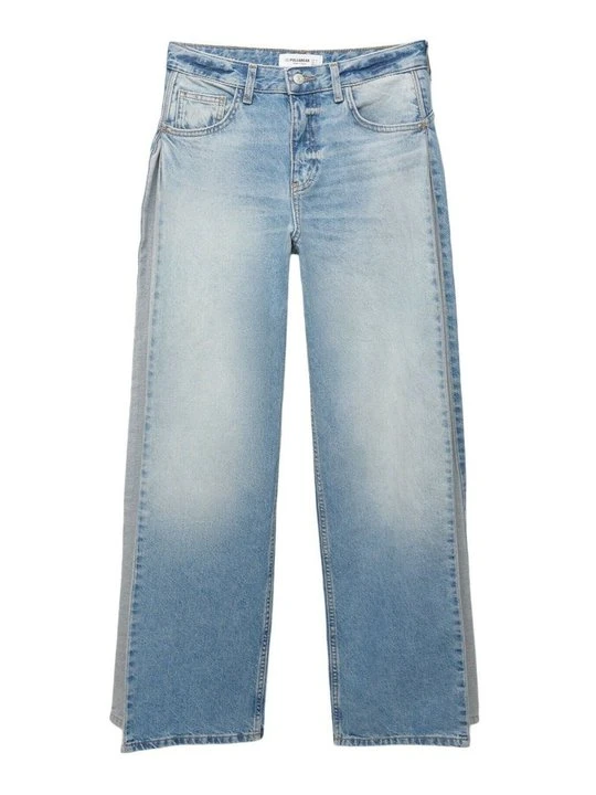 Zdjęcie produktu Jeansy Straight Leg PULL&BEAR niebieski denim