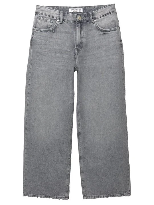 Zdjęcie produktu Jeansy Straight Leg PULL&BEAR szary