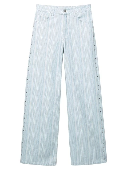 Zdjęcie produktu Jeansy Straight Leg PULL&BEAR niebieski