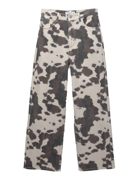 Zdjęcie produktu Jeansy Straight Leg PULL&BEAR brązowy