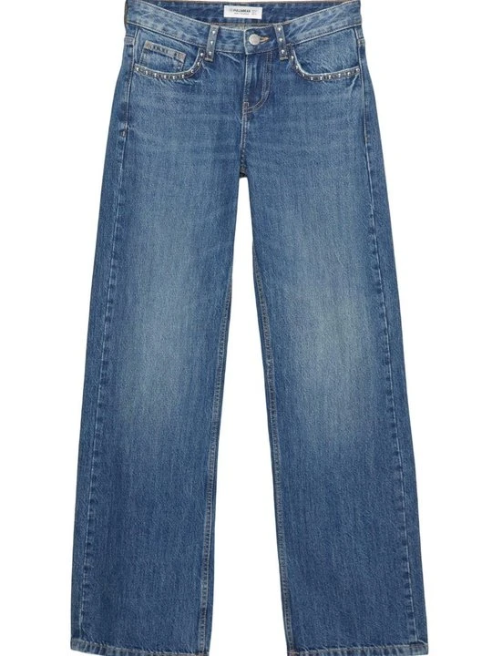 Zdjęcie produktu Jeansy Straight Leg PULL&BEAR niebieski denim