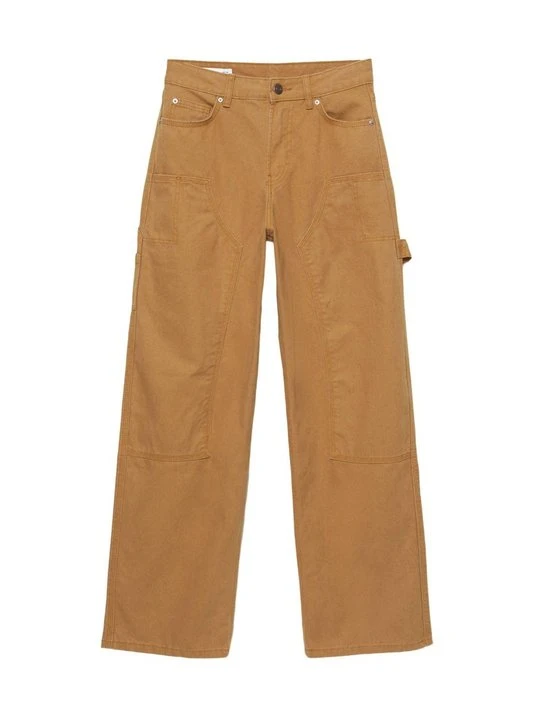 Zdjęcie produktu Jeansy Straight Leg PULL&BEAR ochra